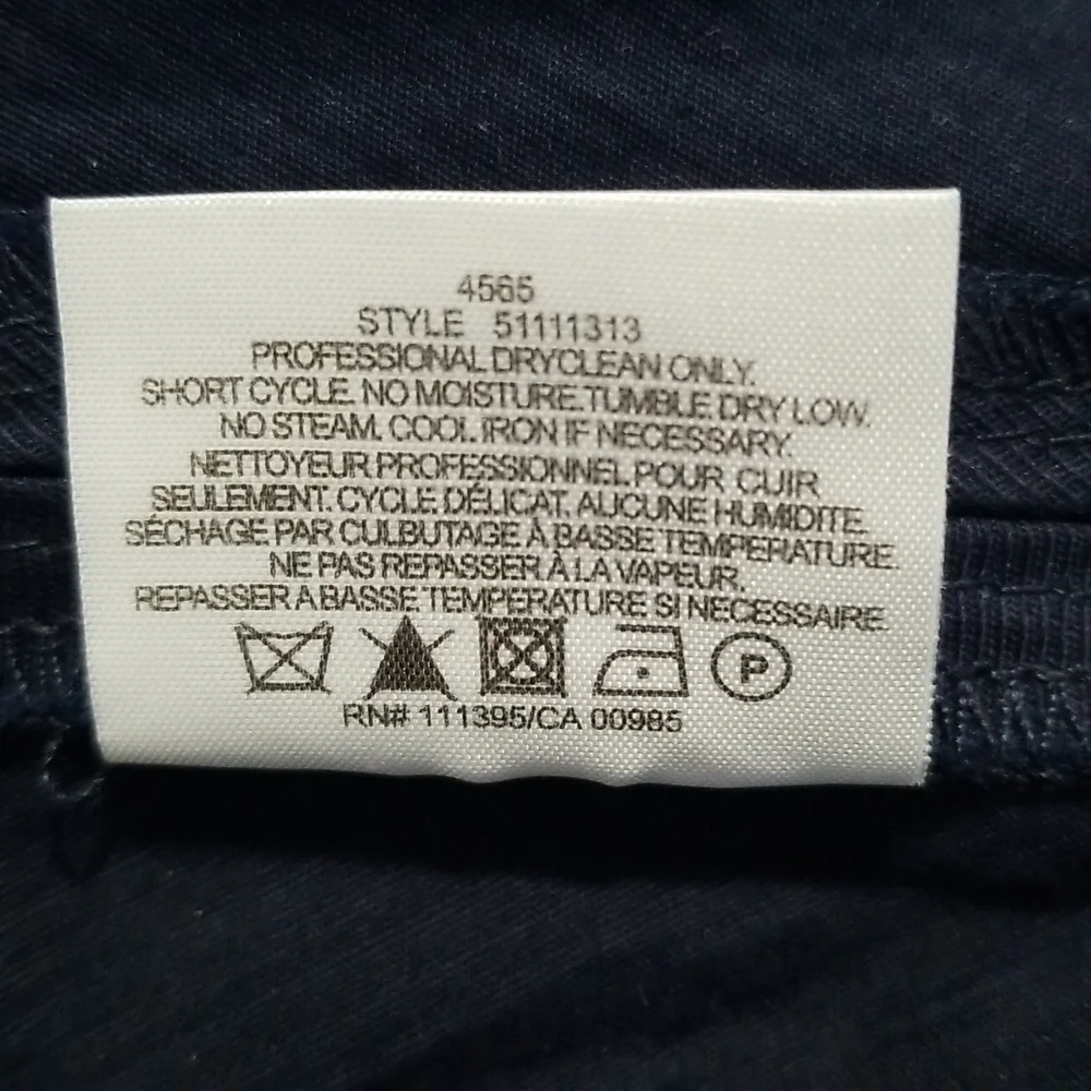 Tory Burch Navy Blue Ruffle Hem Cargo Skirt Size 12 - Picture 7 of 16